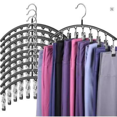 چوب‌لباسی فلزی چندمنظوره 10 گیره ضد لغزش – رنگ‌های متنوع