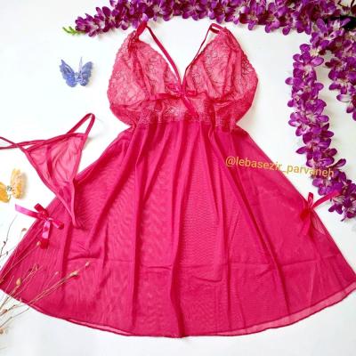 لباسخواب بغل چاک هارنس دار در دو رنگ