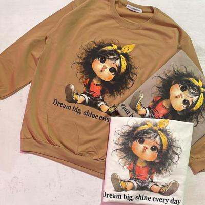 بلوز دورس پنبه طرح دخترنشسته دورس دخترانه دورس زنانه