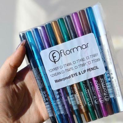 پک 12 عددی مداد چشم و خط چشم شمعی قابل تراش  رنگی رنگ های خاص تابستونی-157277