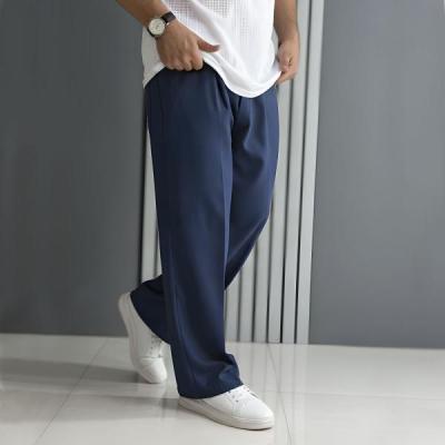 شلوار بگ مازاراتی مردانه رنگ سرمه ای | شلوار اسپرت و شیک پارچه‌ای