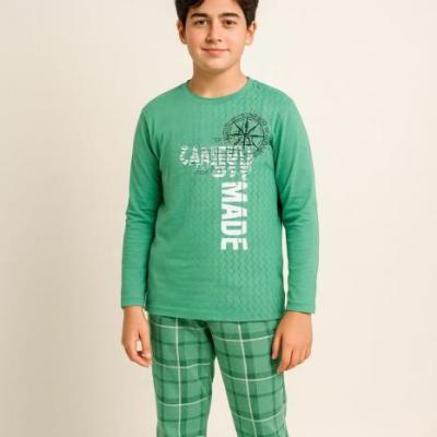 بلوز شلوار پسرانه طرح چهارخانه