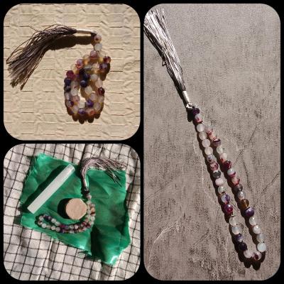 تسبیح 33 دانه عقیق سایز هشت جدید26