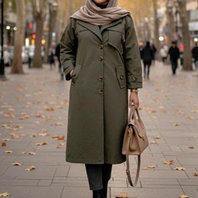 بارانی کتان مدل کاریسا