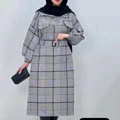 کفتان پشمی آراسته زنان دخترانه مناسب تا 46