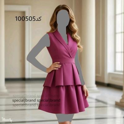 پیراهن مهمانی زنانه تافته مدل تونیک مجلسی سیتا کتی
