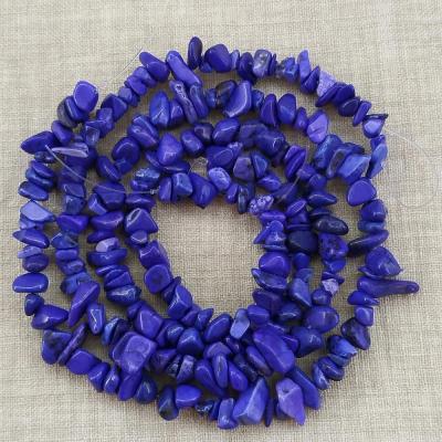 ریسه سنگ لاجورد رنگ شده (طول ریسه 40 سانتیمتر است)