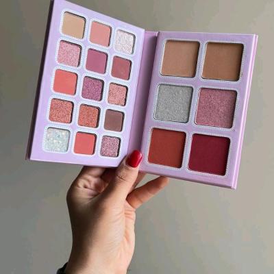 پالت کامل آرایشی طرح آلبومی (کتابی) طرح صورتی