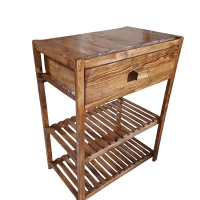 کافی بار کشو دار چوبی