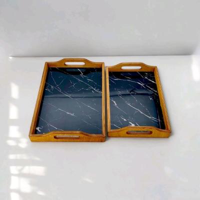 سینی جفتی چوبی