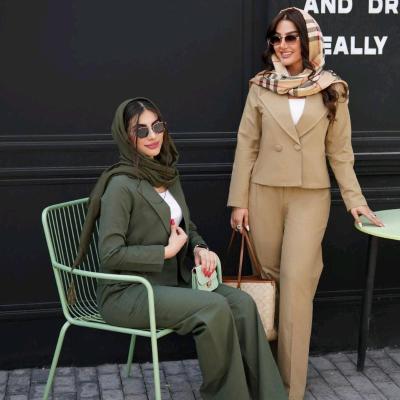 ست کت کراپ و شلوار بگ