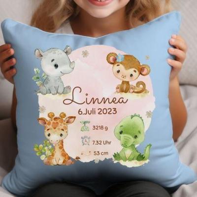 کوسن کودک طرح حیوانات جنگل