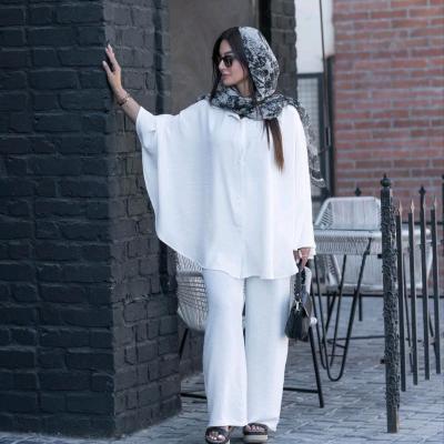 مانتو شلوار زنانه ابروبادی مدل ست تابستونی تا سایز 56