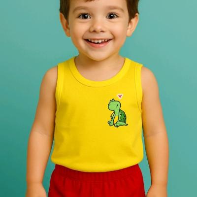 لباس بچگانه رکابی و شورت بچگانه رکابی پسرانه نخی