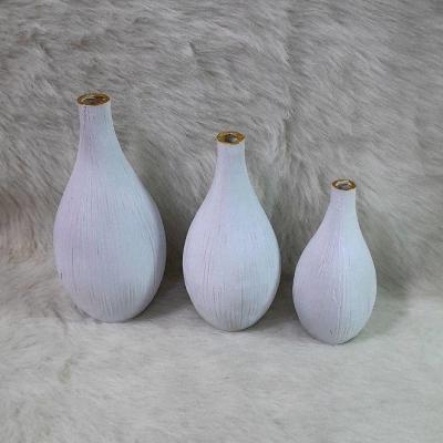 گلدون سالونگ سایز کوچیک رنگ سفید