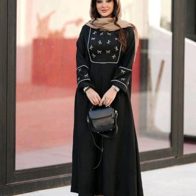 مانتو عبایی زنانه ماربل جنس شانتون