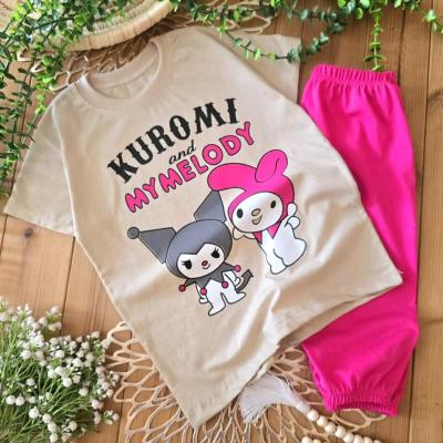 تیشرت ساپورت دخترونه تک رنگ کرمی سایز50 55