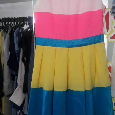 پیراهن مهمانی زنانه کرپ واراتی مدل کوتاه