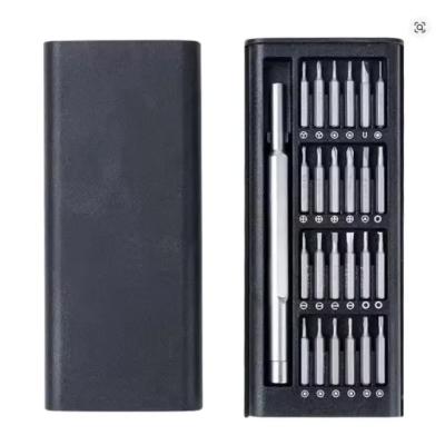 ست پیچ‌گوشتی 24 سری با دسته فلزی – مناسب تعمیرات موبایل