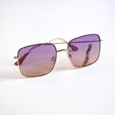 عینک آفتابی accessories فریم طلایی | لنز شفاف بنفش