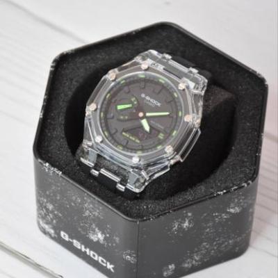 ساعت G-Shock مدل GA-2100 قاب دور شیشه کریستال و بند سیلیکونی مشکی