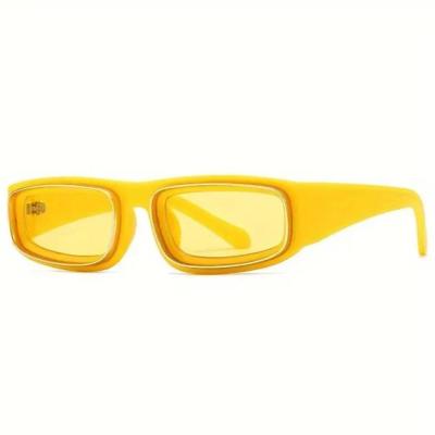 عینک Louis Vuitton مستطیلی , زرد