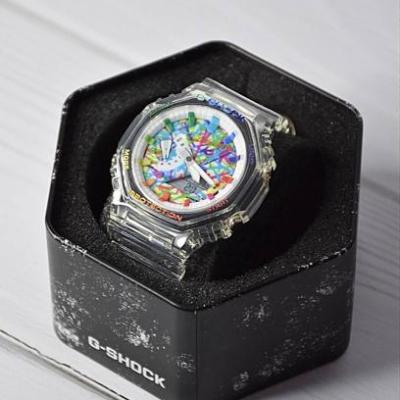 ساعت G-Shock مدل GA-2100 قاب رزین و بند رزین بی رنگ