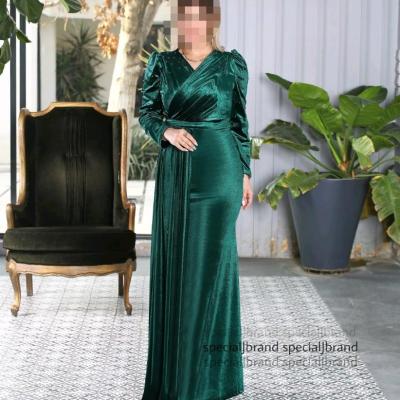 پیراهن مهمانی زنانه مخمل مدل ماکسی مجلسی