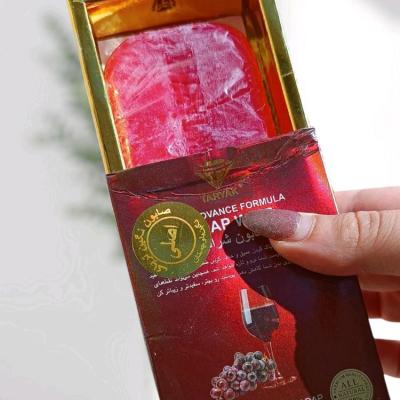 صابون سنتی انگور قرمزطبیعی | صابون دست‌ساز مغذی و ضدلک حجم 120 گرم