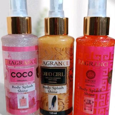 بادی اسپلش شاین‌دار اصل حجم 125 میل | درخشان‌کننده و خوشبوکننده بدن