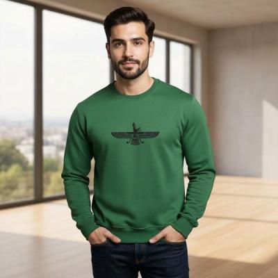 دورس مردانه سه‌نخ چاپ فروهر رنگ سبز