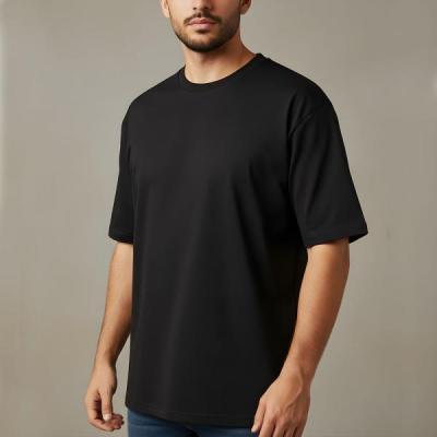 تیشرت ساده دونخ پنبه مشکی مردانه | جنس اعلا