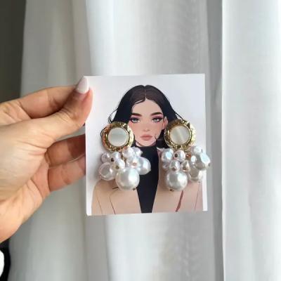 گوشواره میناکاری گل ترند کد 0012