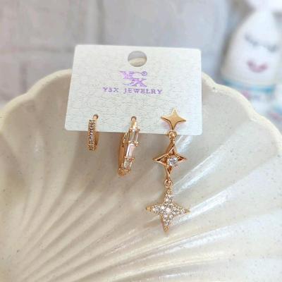 گوشواره ستاره سه تایی برند YSX