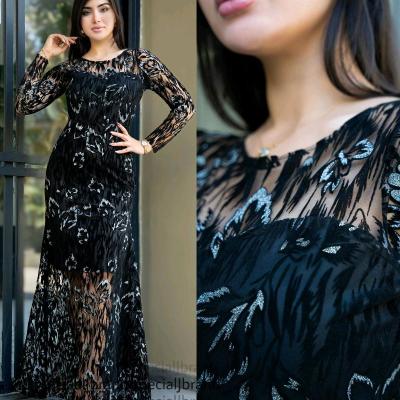 پیراهن مهمانی زنانه فلوک شاین مدل ماکسی مجلسی هیلدا