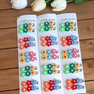 گیره سر انبری گل وارداتی رنگارنگ