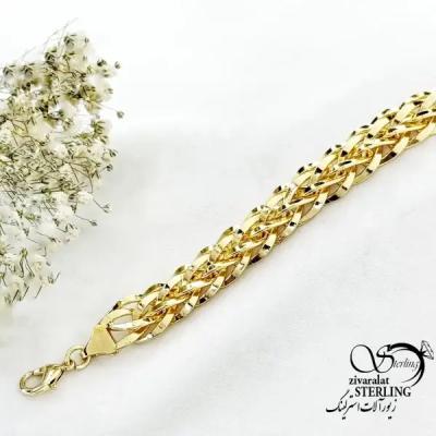 دستبند مجلسی طرح کلاسیک (آیینه ای) کد 20119