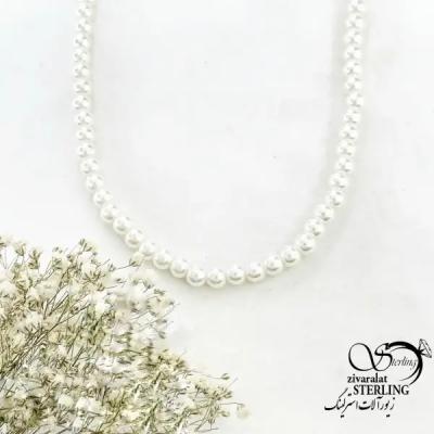 گردنبند (رولباسی) مرواریدی بلند کد 20123