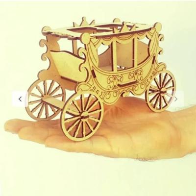 پازل سه بعدی چوبی طرح کالسکه