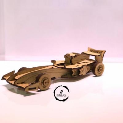 پازل چوبی سه بعدی ماشین مسابقه ای