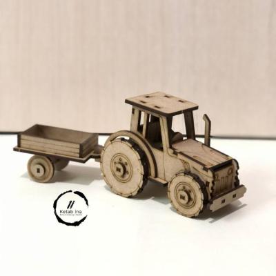 پازل چوبی سه بعدی تراکتور