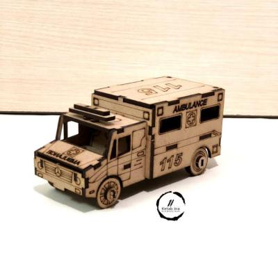 پازل چوبی سه بعدی آمبولانس