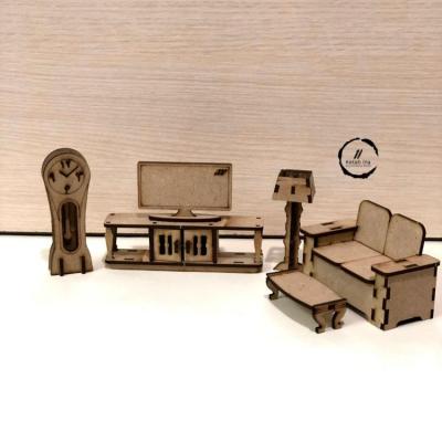 پازل چوبی سه بعدی اتاق نشیمن