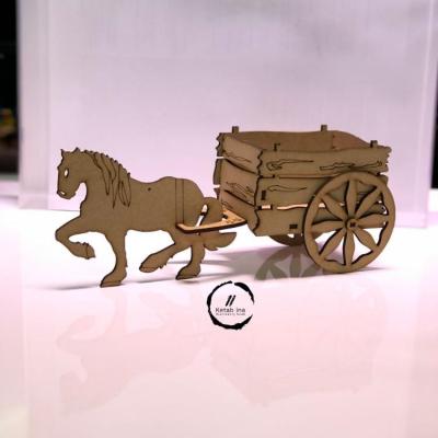 پازل چوبی سه بعدی گاری