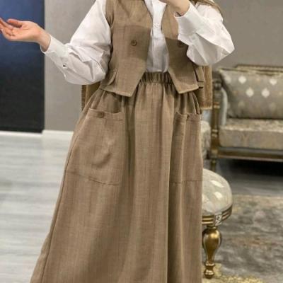 ست سه تیکه جلیقه و سارافن و شومیز مرسده.موجودی بگیرید