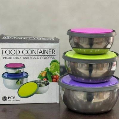 ظرف سه تایی استیل