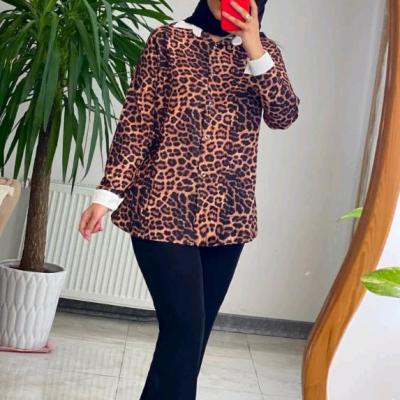 شومیز مجلسی پلنگی الیزه فری سایز