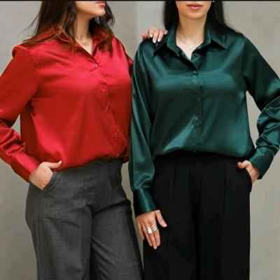 پیراهن زنانه ساتن مدل شومیز