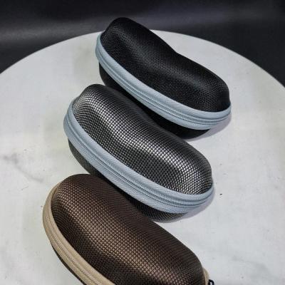 کیف زیپی عینک آفتابی برزنتی سایز بزرگ قاب عینک آفتابی برزنتی