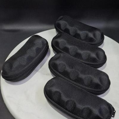 کیف زیپی انگشتی برزنتی مناسب عینک آفتابی و عینک طبی بزرگ قاب عینک زیپی